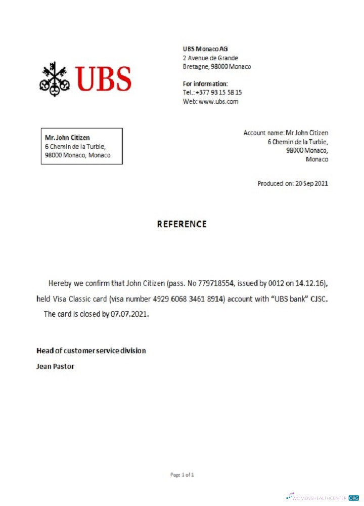 Download Monaco UBS bank closure reference Photoshop template